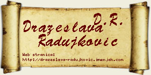 Dražeslava Radujković vizit kartica